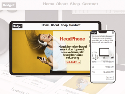 Pembuatan website toko electronic handphone counter hp gadget